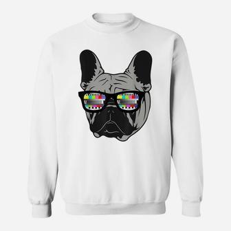 Retro French Bulldog Artwork For Frenchie Dog Lovers Sweatshirt | Crazezy CA