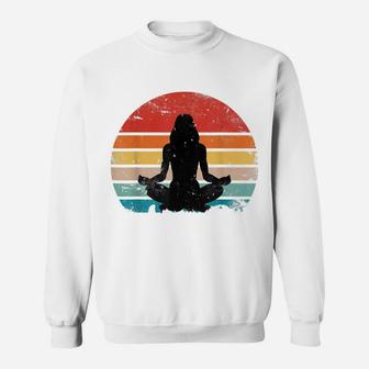 Retro Meditation Vintage Seventies Buddah Zen Chakra Gift Sweatshirt | Crazezy