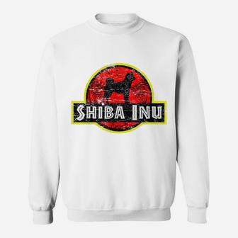 Retro Shiba Inu Dad Vintage Dog Father Mother Pet Dog Papa Sweatshirt | Crazezy CA