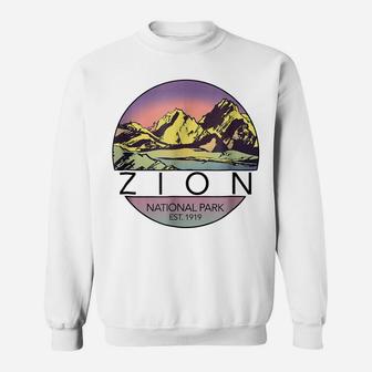 Retro Vintage Zion Shirt National Parks Tee Shirt Sweatshirt | Crazezy DE
