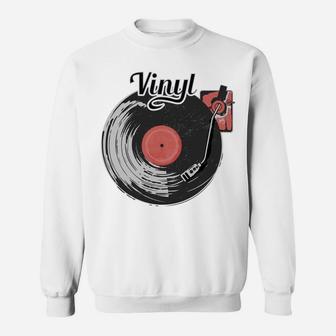 Retro Vinyl Record Collector Turntable Graphic Sweatshirt | Crazezy