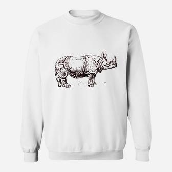 Rhinoceros Rhino Unicorn Horn Sweatshirt | Crazezy
