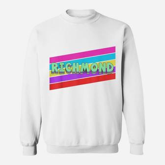 Richmond Virginia Vintage Retro Throwback Gift Sweatshirt | Crazezy AU