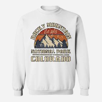Rocky Mountain National Park Colorado Mountain Hiking Retro Sweatshirt | Crazezy UK