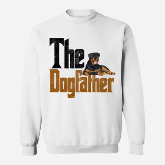 Rottweiler Dog Dad Dogfather Dogs Daddy Father Rottie Sweatshirt | Crazezy