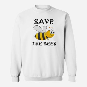 Save The Bees Cute Bees Sweatshirt - Thegiftio UK