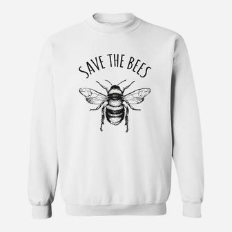 Save The Bees Earth Day Save Our Planet Environmental Sweatshirt | Crazezy