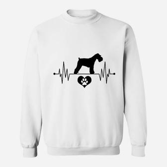 Schnauzer Heartbeat Sweatshirt | Crazezy