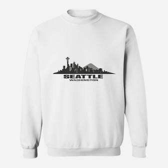 Seattle Washington Skyline Sweatshirt - Thegiftio UK