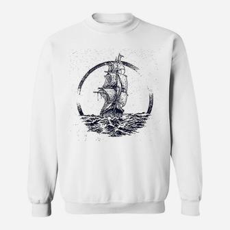 Ship Sailing The Ocean Seas Sweatshirt | Crazezy CA