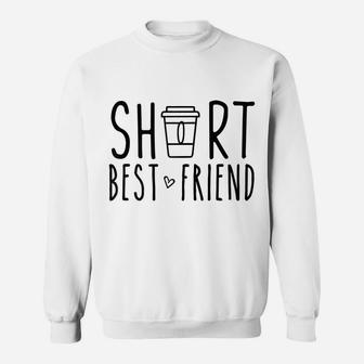 Short Best Friend Funny Coffee Matching Bff Gifts Two Bestie Zip Hoodie Sweatshirt | Crazezy