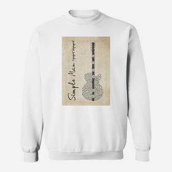 Simple Man Sweatshirt - Thegiftio