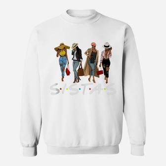 Sistas Afro Women-Together Friend Black Girl Pride Gift Sweatshirt | Crazezy AU