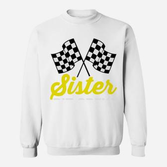Sister Pit Crew For Racing Party Team Costume Dark Sweatshirt | Crazezy