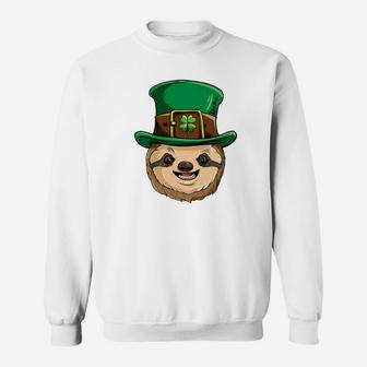 Sloth St Patricks Day Boys Kids Leprechaun Costume Sweatshirt - Thegiftio UK