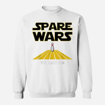 Spare Wars - Funny Bowler & Bowling Parody Sweatshirt | Crazezy