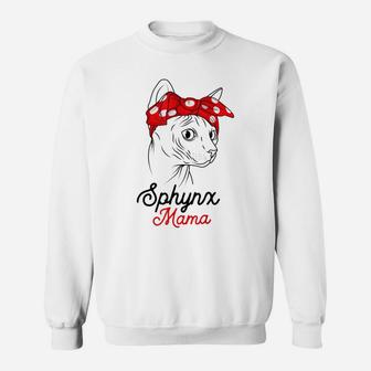 Sphynx Mama Cat Sphinx Hairless Funny Cat Owner Lovers Gift Sweatshirt | Crazezy DE