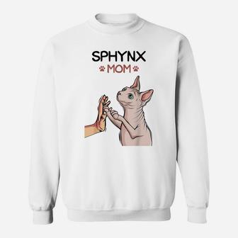 Sphynx Mom Cat Sphinx Hairless Cat Owner Lovers Sweatshirt | Crazezy