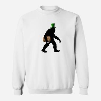 St Patricks Bigfoo Costume Funny Parade Outfit Sweatshirt - Thegiftio UK