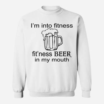 St Patrick's Day Irish American Beer Drinking Fitness Sweatshirt | Crazezy DE