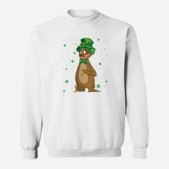 St Patricks Day Leprechaun Sloth For Sloth Lovers Sweatshirt - Thegiftio UK