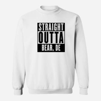 Straight Outta Delaware Bear Delaware Home Tee Sweatshirt - Thegiftio UK