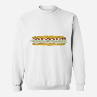 Sub Sandwich Foodie Fan Food Sweatshirt | Crazezy