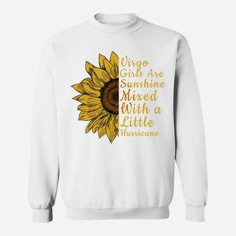 Sunflower Virgo Woman September August Birthday Queen Gift Sweatshirt | Crazezy