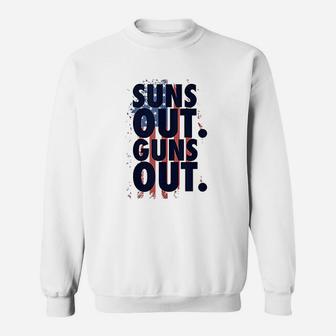 Suns Out Usa Flag Sweatshirt | Crazezy