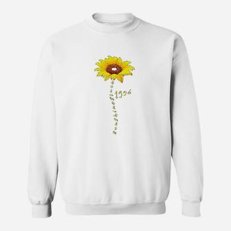 Sunshine Since 1996 25Th Birthday Gift 25 Years Old Sunflower Sweatshirt | Crazezy AU