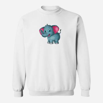 Super Cute Baby Elephant Slim For Kids Adults Sweatshirt - Thegiftio UK