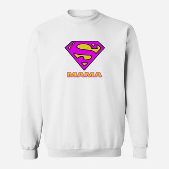 Super Mama Sweatshirt im Superhelden-Stil, Design für Mütter - Seseable