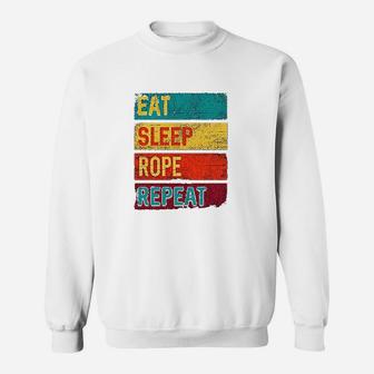Team Roping Eat Sleep Rope Repeat Baby Sweatshirt | Crazezy CA