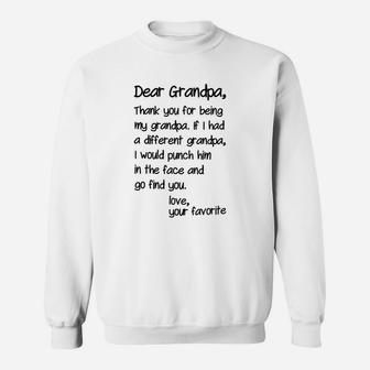 Thank You For Being My Grandpa Sweatshirt | Crazezy