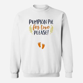 Thanksgiving Announcement Funny Baby Reveal Sweatshirt | Crazezy