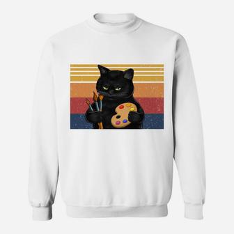 That’S What I Do-I Teach Art And I Know Things-Cat Lovers Sweatshirt | Crazezy