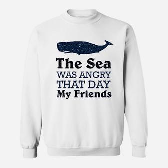 The Sea Was Angry That Day My Friends All Seasons Heather Royal Sweatshirt - Thegiftio UK