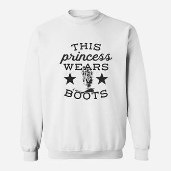 This Princess Wears Boots Sweatshirt | Crazezy