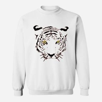 Tiger Orange Tiger Print Face Sweatshirt | Crazezy DE