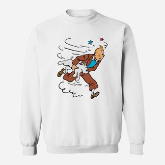 Tintin Run Sweatshirt - Thegiftio UK