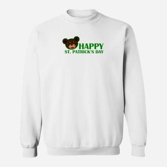 Toddler Boy Girl Teddy Bear St Patricks Day Gift Sweatshirt - Thegiftio UK