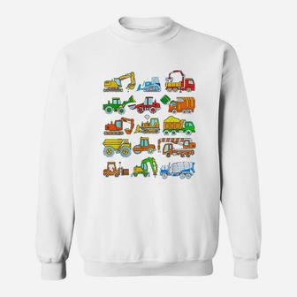Trucks Construction Vehicles Sweatshirt - Thegiftio UK