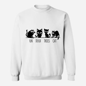 Un Deux Trois Cat Sweatshirt | Crazezy CA
