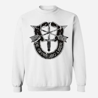 Us Special Forces Shirt - De Oppresso Liber - Distressed Sweatshirt | Crazezy UK