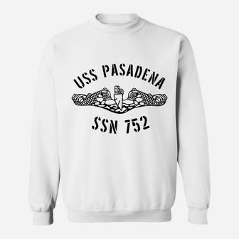 Uss Pasadena Ssn 752 Attack Submarine Badge Vintage Sweatshirt | Crazezy DE