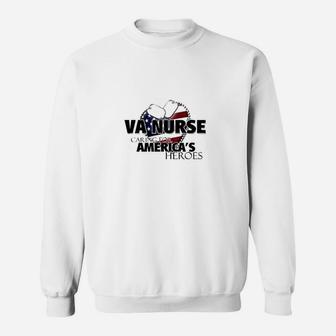 Va Nurse Caring For America White Sweatshirt | Crazezy AU