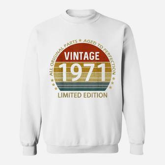 Vintage 1971 50 Year Old November 1971 50Th Birthday For Men Sweatshirt | Crazezy AU