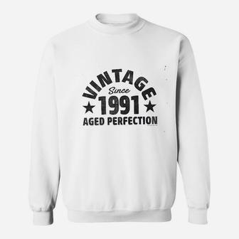 Vintage Aged Perfection Since 1991 Sweatshirt | Crazezy UK