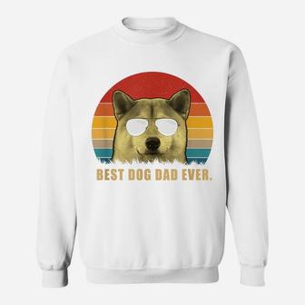 Vintage Best Dog Dad Ever T Shirt Shiba Inu Shirts Sweatshirt | Crazezy