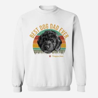 Vintage Best Portuguese Water Dad Ever Gift For Dog Lover Sweatshirt | Crazezy DE